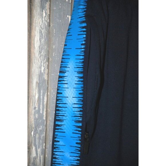 Nike Dri-Fit Ladies Blue Leggings Size S Stretch Zipper Pockets Activewear Gym - Picture 5 of 8